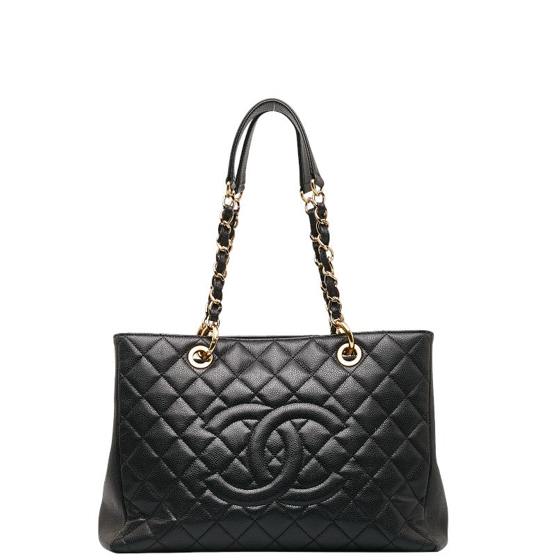 Chanel Caviar Skin Chain Tote Bag in Very Good Condition