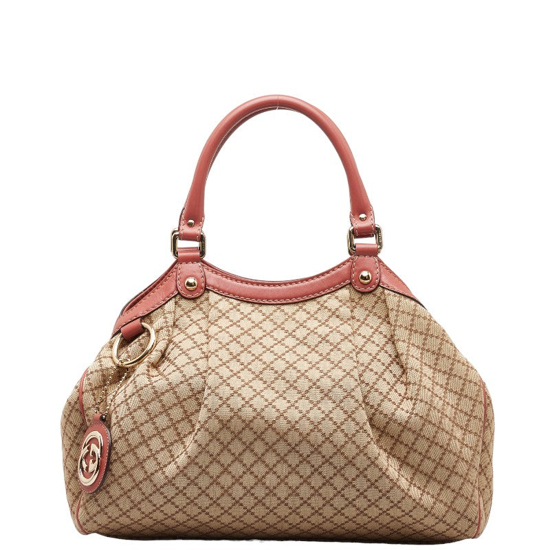 Gucci Diamante Sookie Handbag Tote Bag Canvas Tote Bag 211944 in Good condition