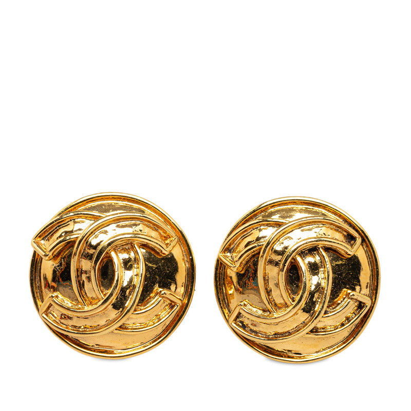 Chanel CC Clip On Earrings Metal Earrings in Excellent condition