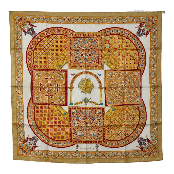 Hermes Silk Scarf CIELS BYZANTINS in Great Condition