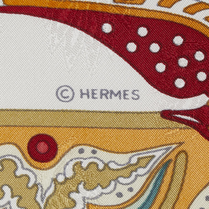 Hermes Silk Scarf CIELS BYZANTINS in Great Condition