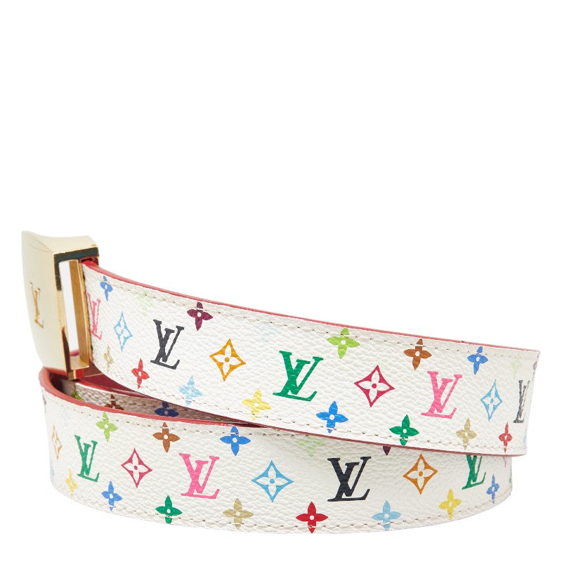 Louis Vuitton Multicolor Belt M9682 PVC Leather in Very Good Condition