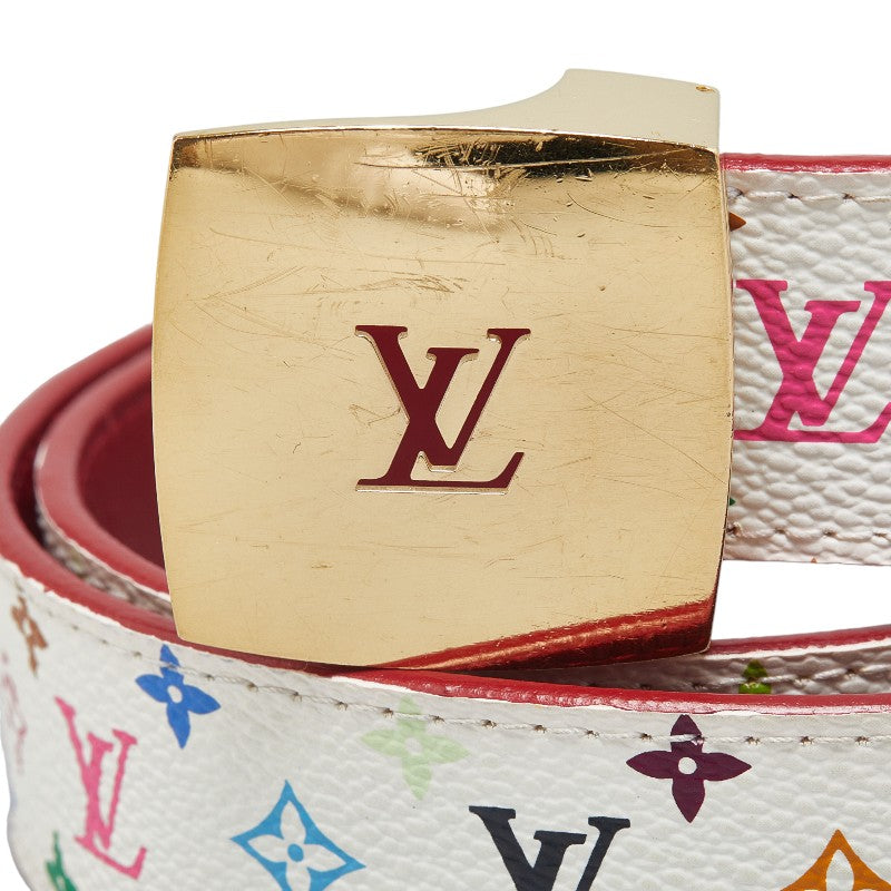 Louis Vuitton Multicolor Belt M9682 PVC Leather in Very Good Condition