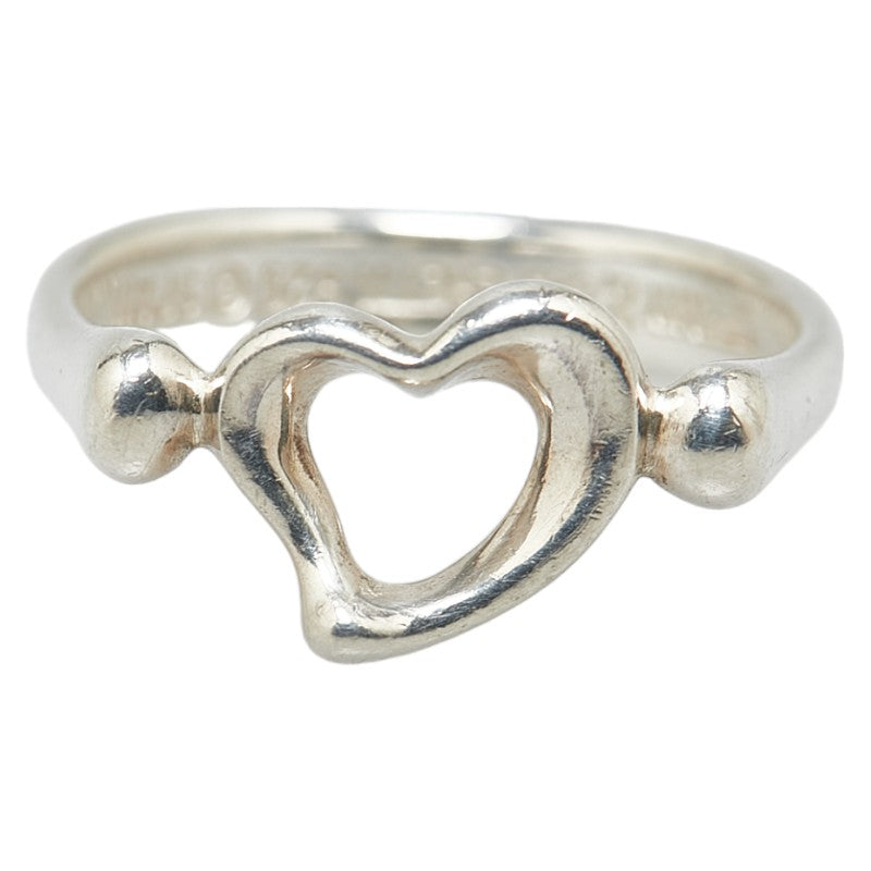 Tiffany & Co Open Heart Ring SV925 Silver in Very Good Condition