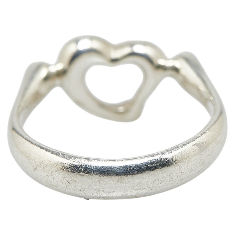 Tiffany & Co Open Heart Ring SV925 Silver in Very Good Condition