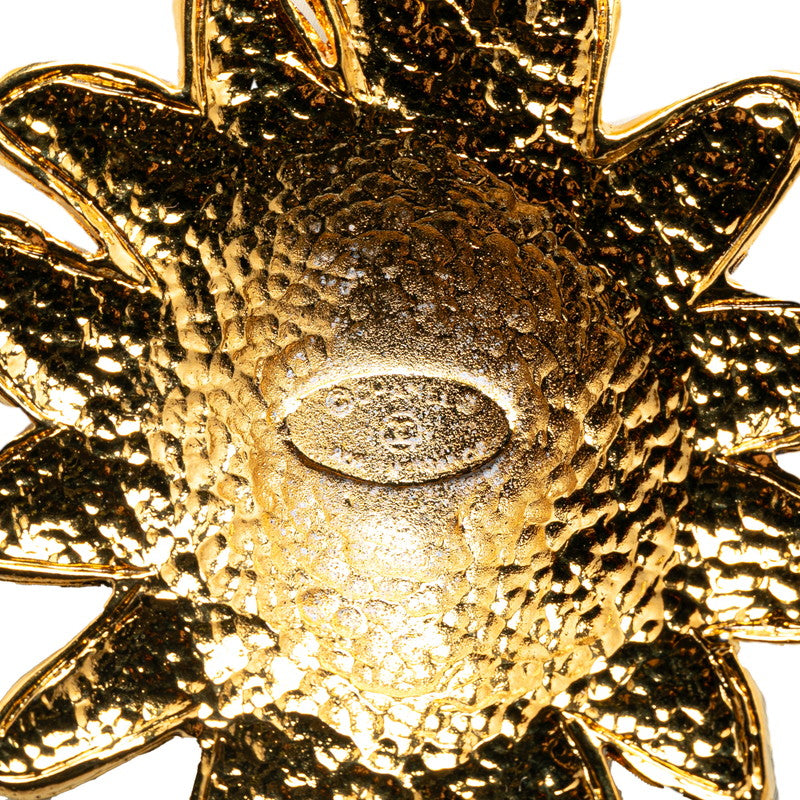 Chanel Lion Burst Medallion Pendant Necklace Metal Necklace in Good condition