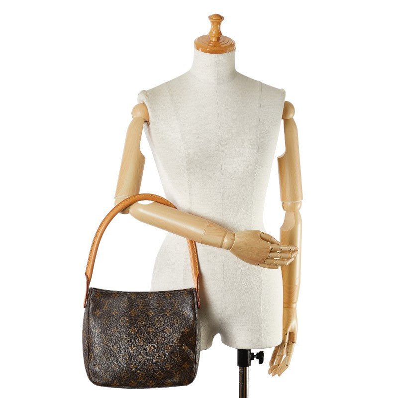 Louis Vuitton Monogram Looping MM Shoulder Bag M51146 Brown PVC Leather in Very Good Condition