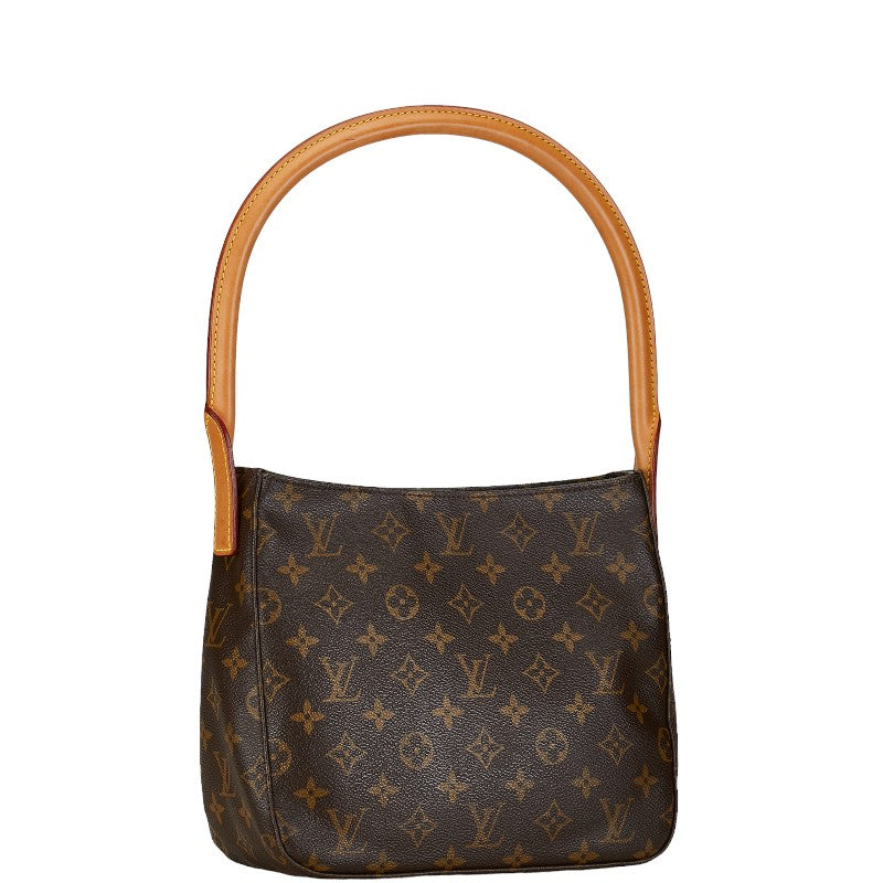 Louis Vuitton Monogram Looping MM Shoulder Bag M51146 Brown PVC Leather