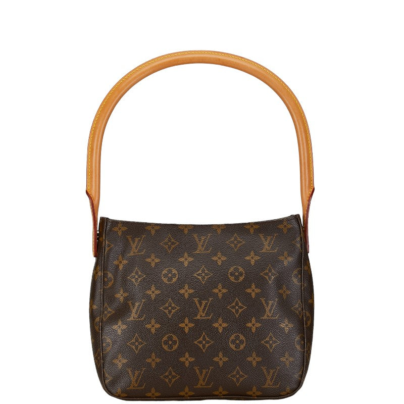 Louis Vuitton Monogram Looping MM Shoulder Bag M51146 Brown PVC Leather