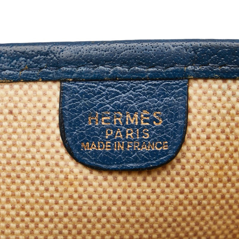 Hermes Evelyne GM Toile Ash Box Calf Shoulder Bag in Good Condition