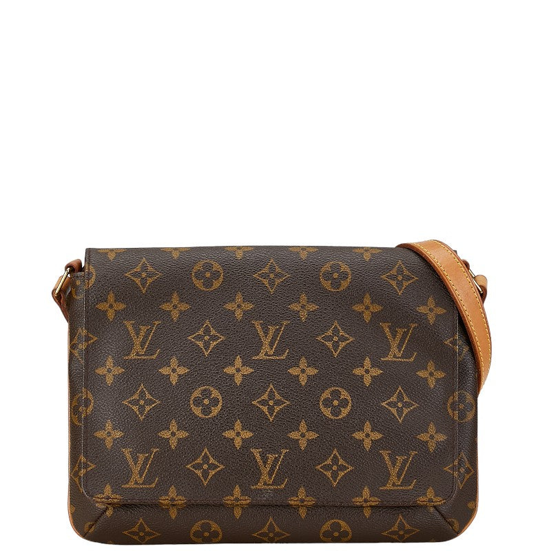 Louis Vuitton Monogram Musette Tango Short Shoulder Bag M51257 Brown PVC Leather in Very Good Condition