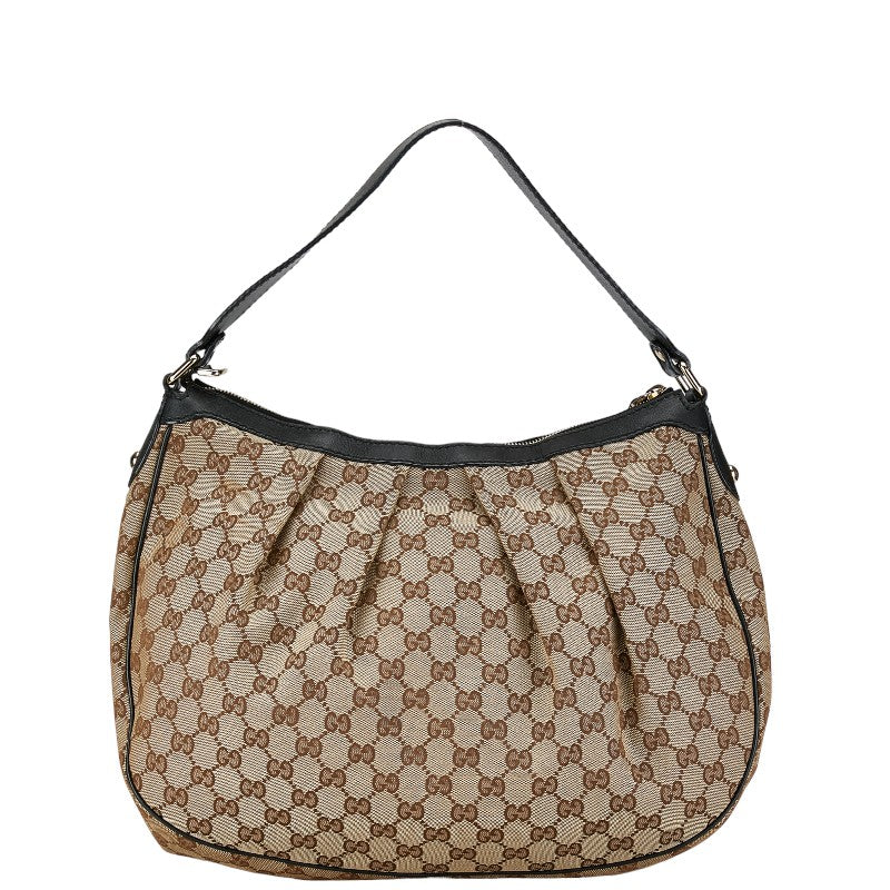 Gucci GG Canvas Leather One Shoulder Bag 232955