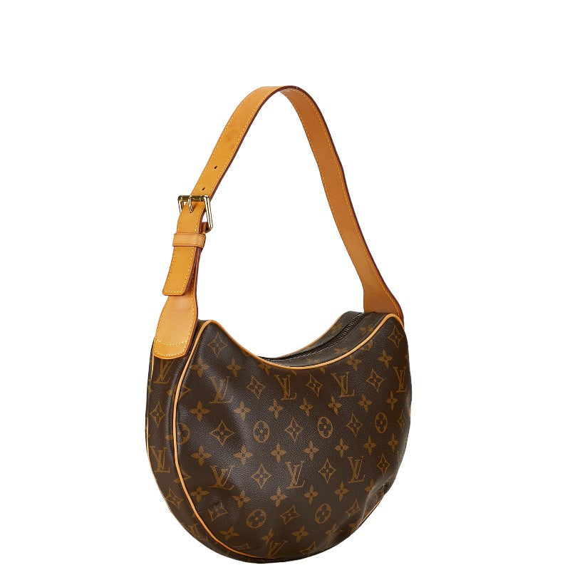 Louis Vuitton Monogram Croissant MM Shoulder Bag M51512 Brown PVC Leather in Very Good Condition