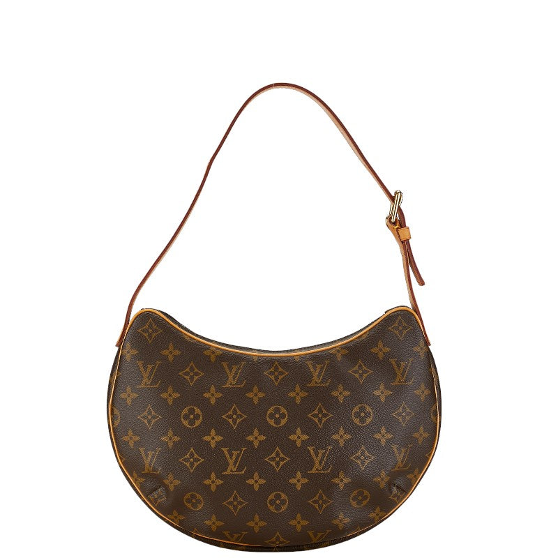 Louis Vuitton Monogram Croissant MM Shoulder Bag M51512 Brown PVC Leather in Very Good Condition