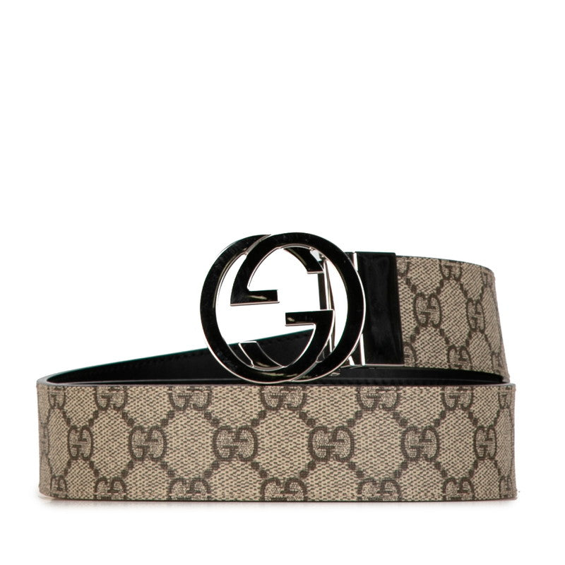 Gucci PVC GG Supreme Belt 85/34 473030 in Very Good Condition