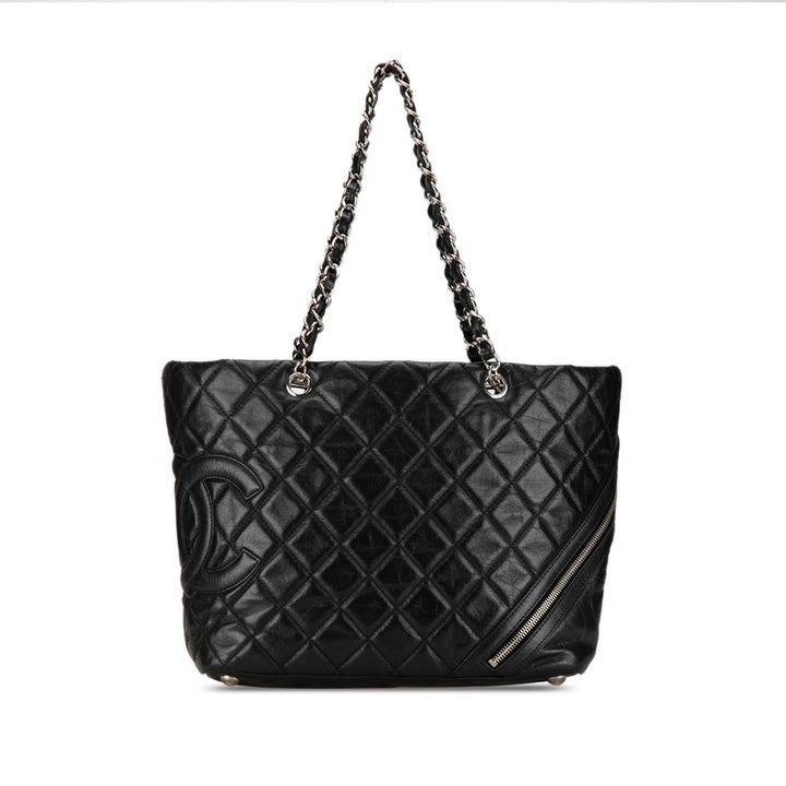 Chanel Cambon Chain Leather Tote Bag