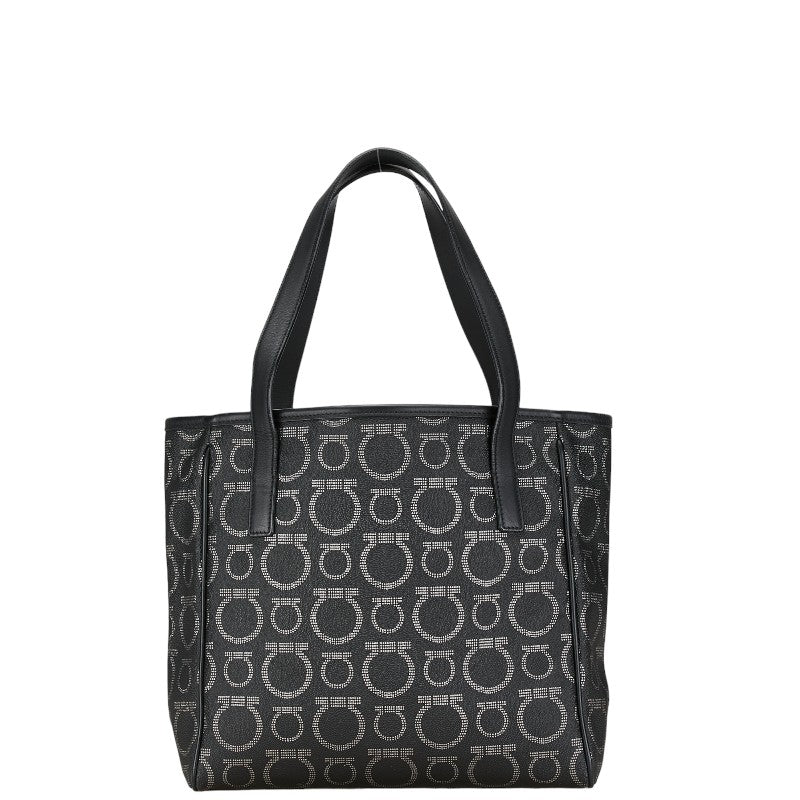 Salvatore Ferragamo Gancini PVC Leather Tote Bag