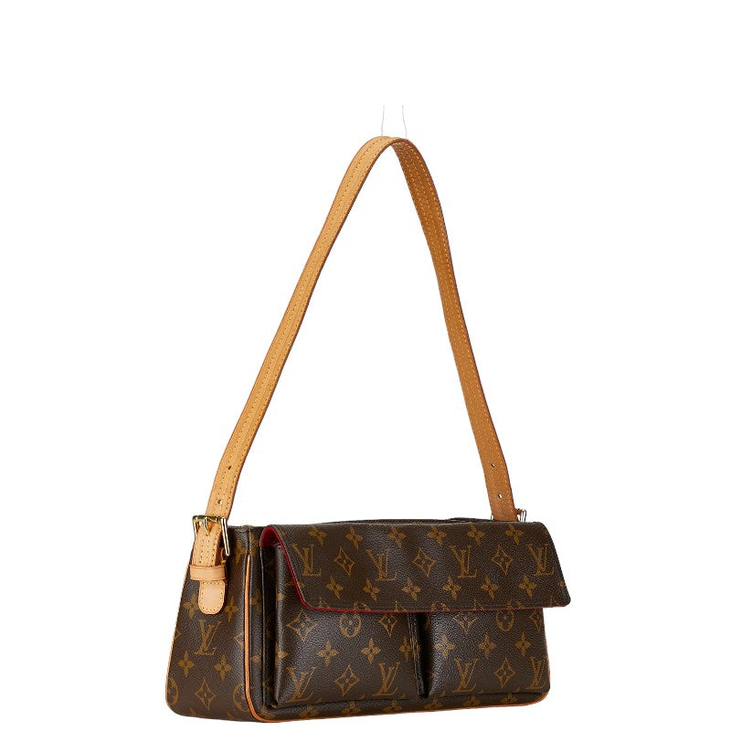 Louis Vuitton Viva Cite MM Canvas Shoulder Bag M51164 in Good condition