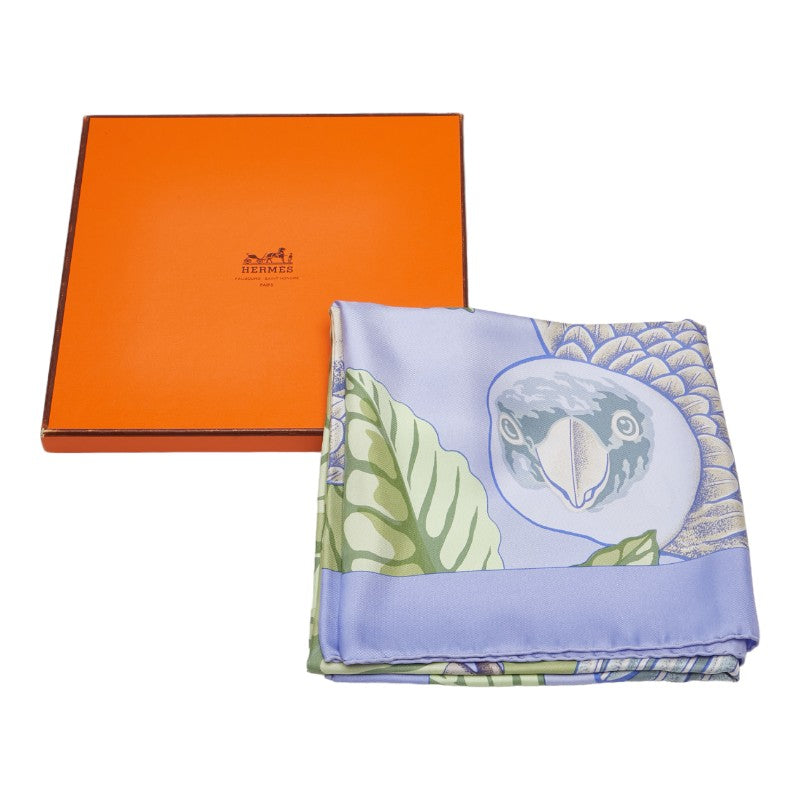 Hermes Silk Scarf Les Perroquets 90