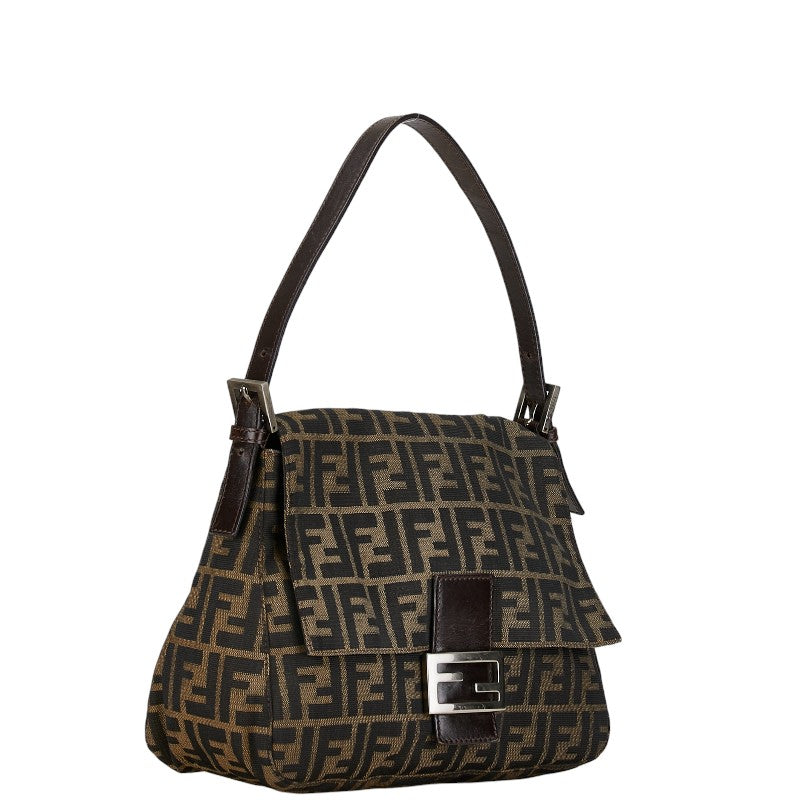 Fendi Canvas Leather Mamma Bucket Shoulder Bag 26325