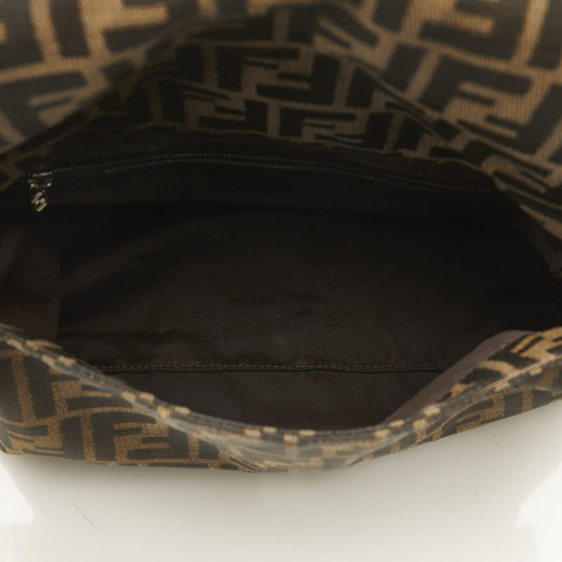 Fendi Canvas Leather Mamma Bucket Shoulder Bag 26325 in Good Condition