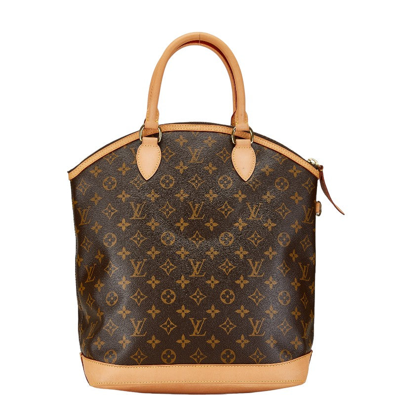 Louis Vuitton Monogram Lockit Vertical Handbag M40103 Brown PVC Leather