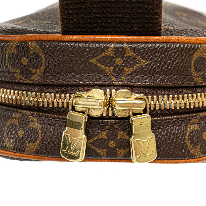 Louis Vuitton Monogram Pochette Gange Waist Bag M51870 Brown PVC Leather