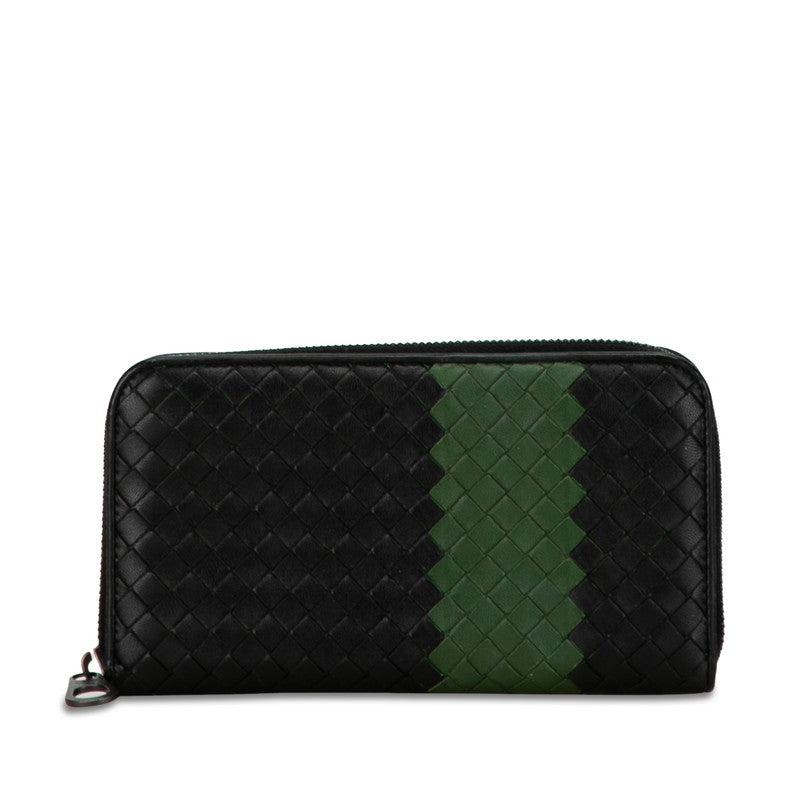 Bottega Veneta Intrecciato Leather Zip-Around Wallet