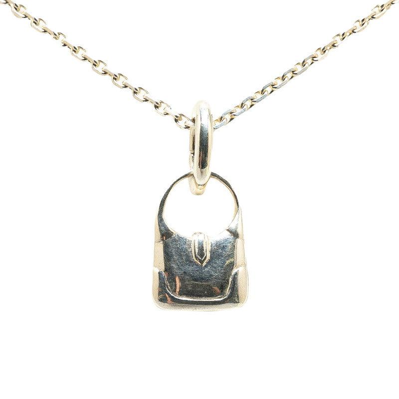 Hermes Trim Necklace Silver SV925