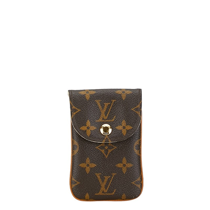 Louis Vuitton Monogram iPhone Case M66546 Brown PVC in Great Condition