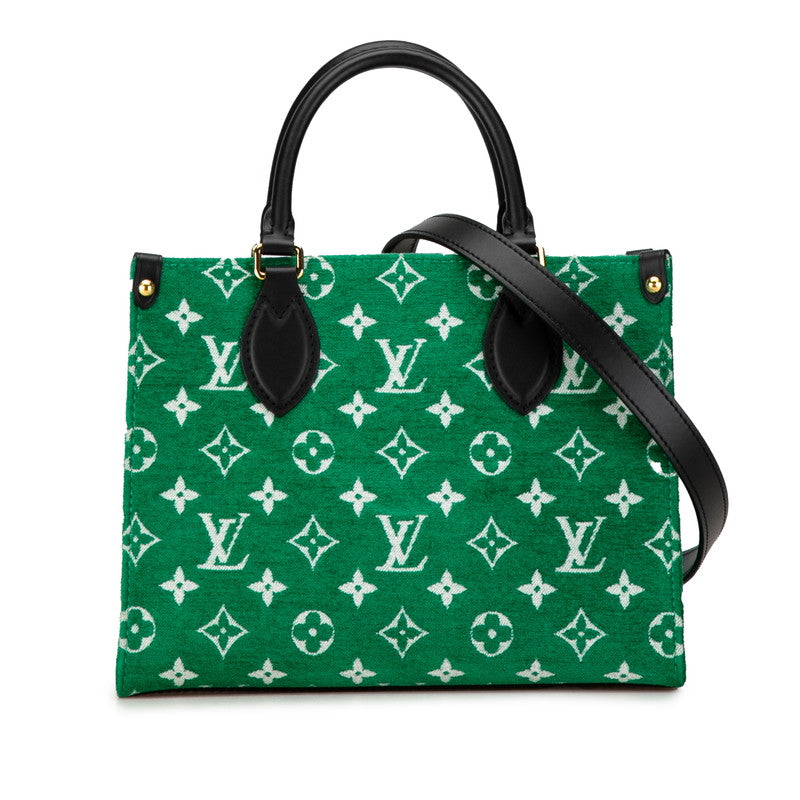 Louis Vuitton Monogram Jacquard Velvet OnTheGo PM Handbag M46216 in Very Good Condition