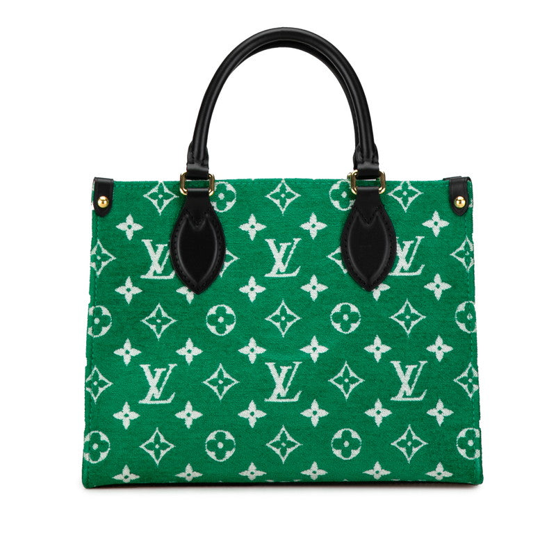 Louis Vuitton Monogram Jacquard Velvet OnTheGo PM Handbag M46216 in Very Good Condition