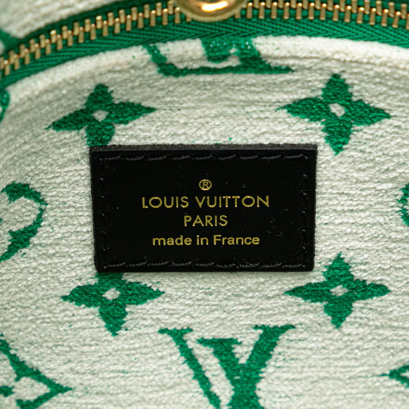 Louis Vuitton Monogram Jacquard Velvet OnTheGo PM Handbag M46216 in Very Good Condition