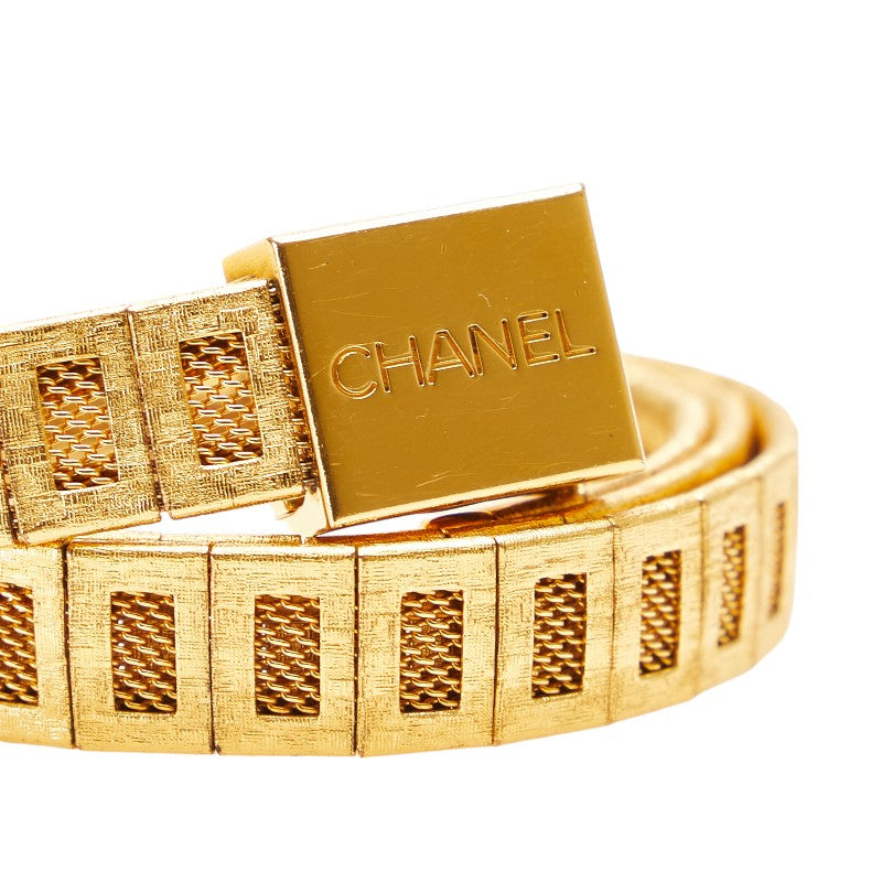 Chanel Logo Belt Gold Plated