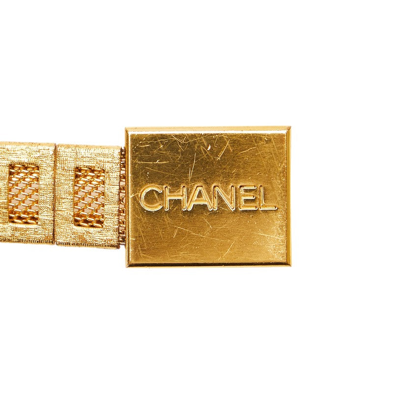 Chanel Logo Belt Gold Plated