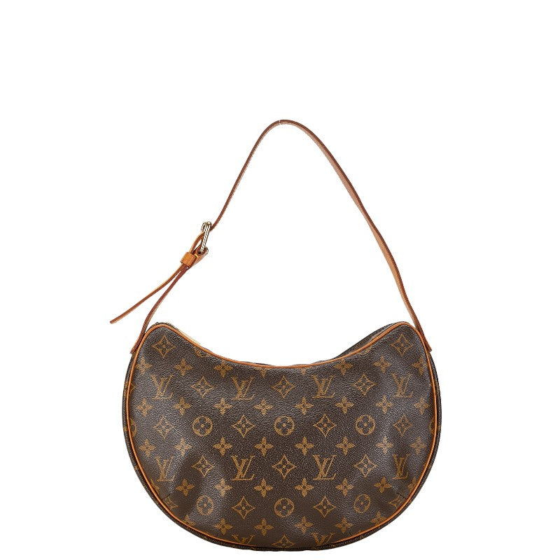 Louis Vuitton Monogram Croissant MM Shoulder Bag M51512 Brown PVC Leather in Good Condition