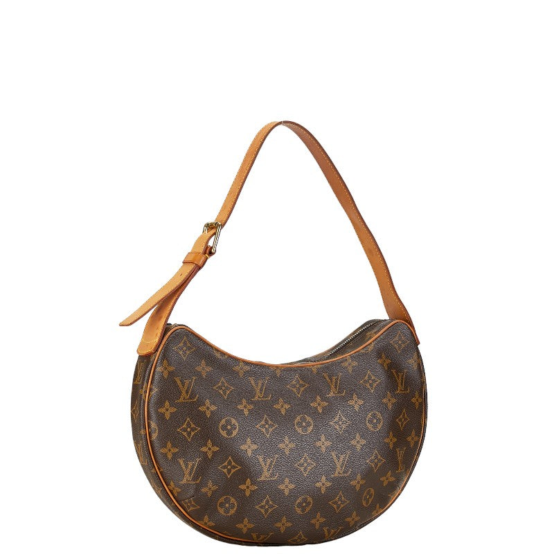 Louis Vuitton Monogram Croissant MM Shoulder Bag M51512 Brown PVC Leather in Good Condition