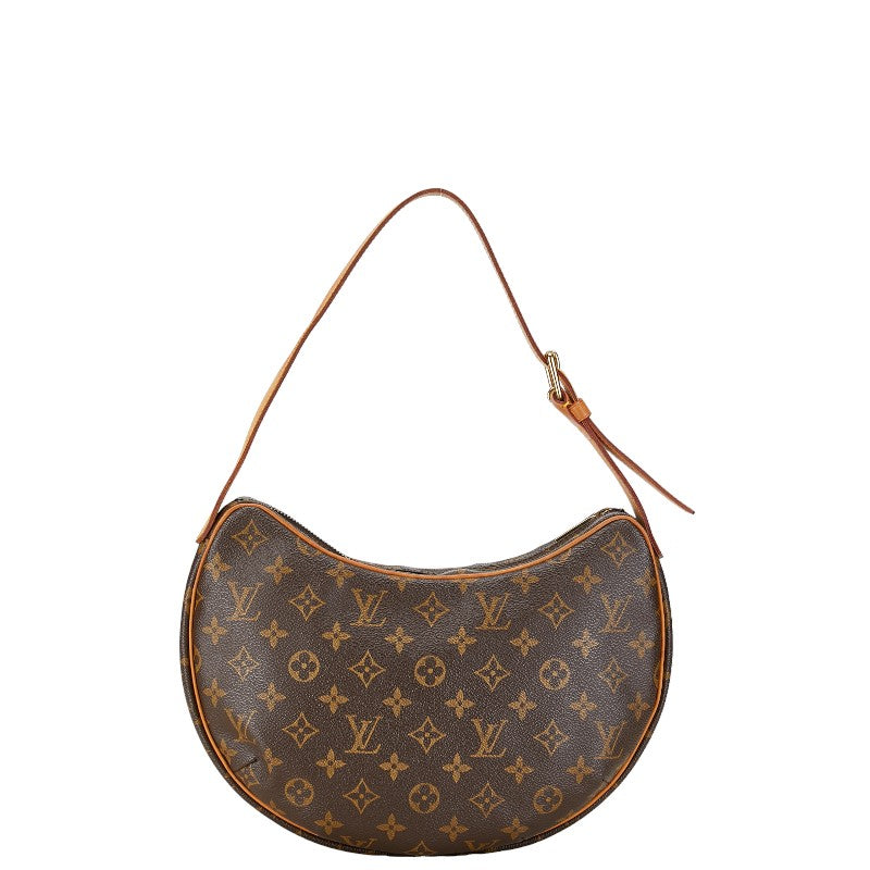 Louis Vuitton Monogram Croissant MM Shoulder Bag M51512 Brown PVC Leather in Good Condition