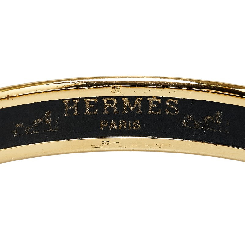 Hermes Enamel PM Horse Horseshoe Bangle Bracelet