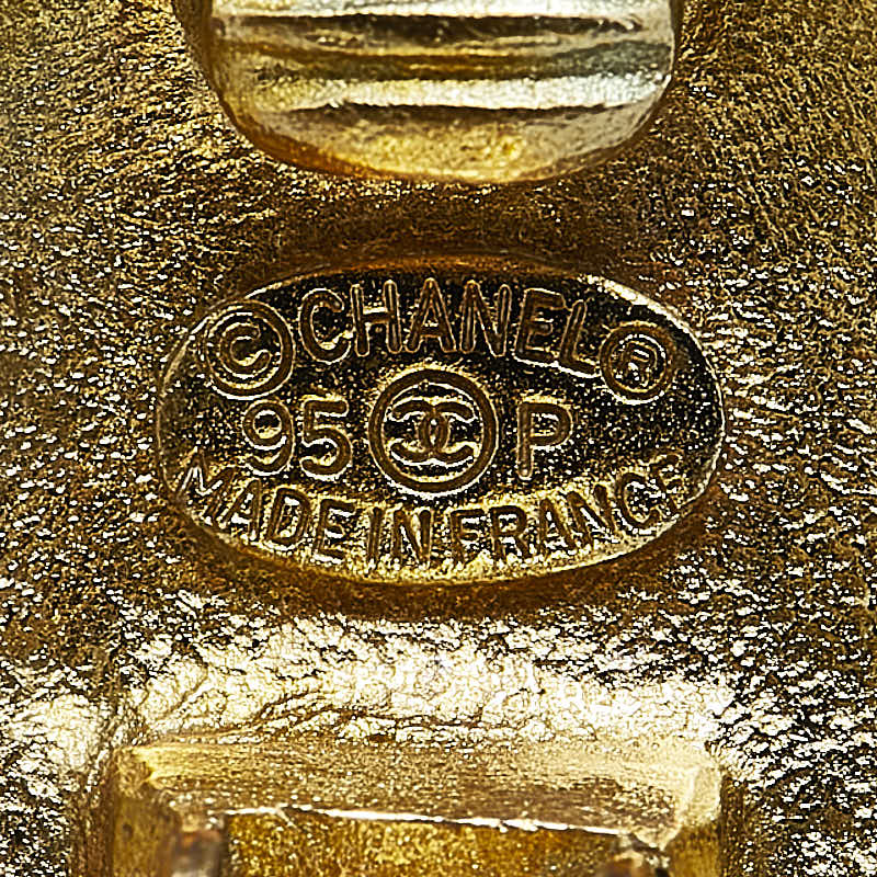 Chanel Coco Mark Gold Earrings