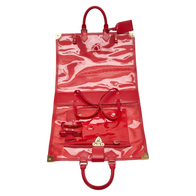 Louis Vuitton Epi Flauge Garment Bag Red Vinyl Leather