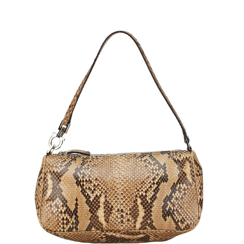 Salvatore Ferragamo Python Gancini Handbag EE-213346