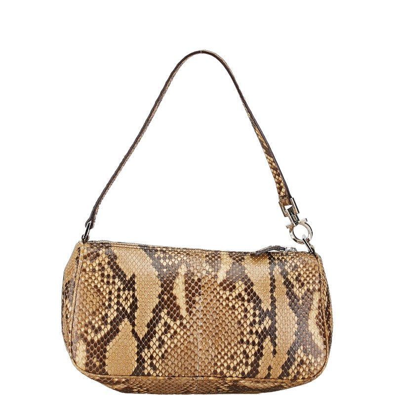 Salvatore Ferragamo Python Gancini Handbag EE-213346