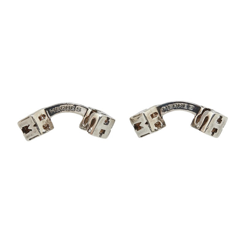 Hermes SV925 Silver H Cube Square Cufflinks