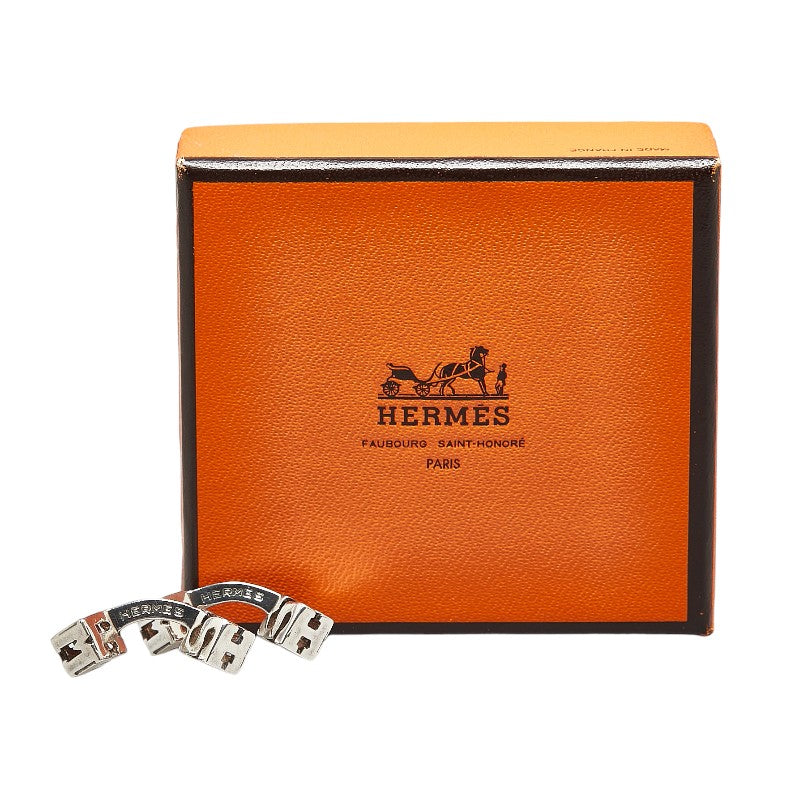 Hermes SV925 Silver H Cube Square Cufflinks