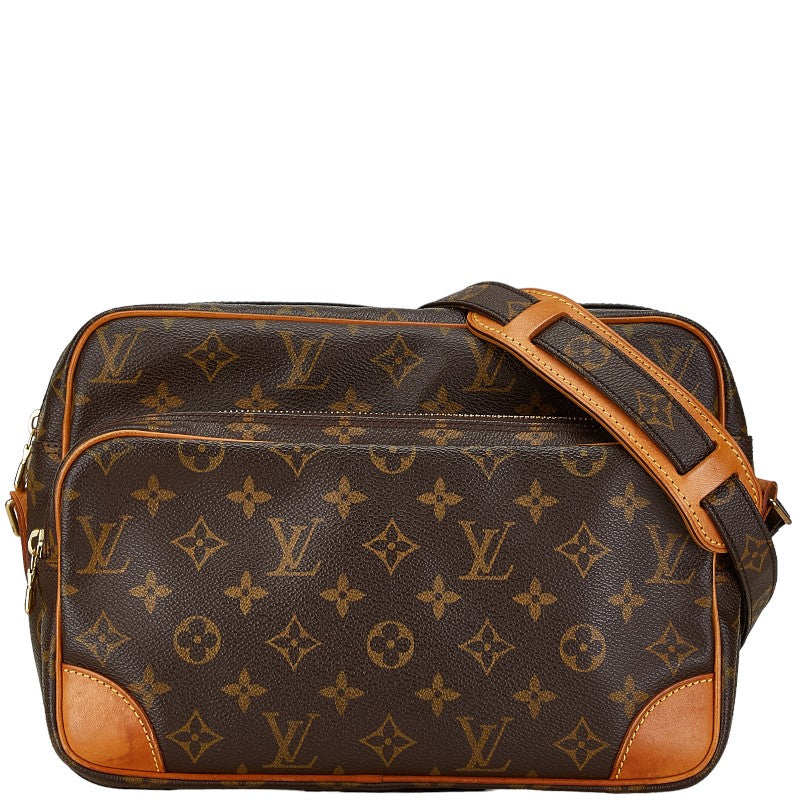 Louis Vuitton Monogram Nile Shoulder Bag M45244 Brown PVC Leather