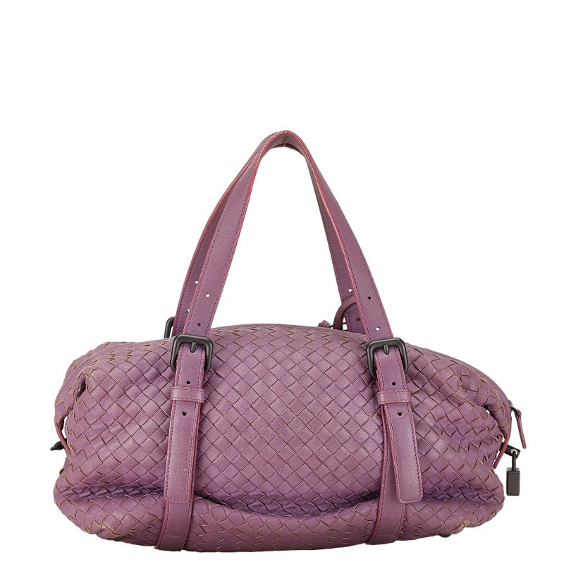 Bottega Veneta Intrecciato Lambskin Montaigne Handbag in Good Condition