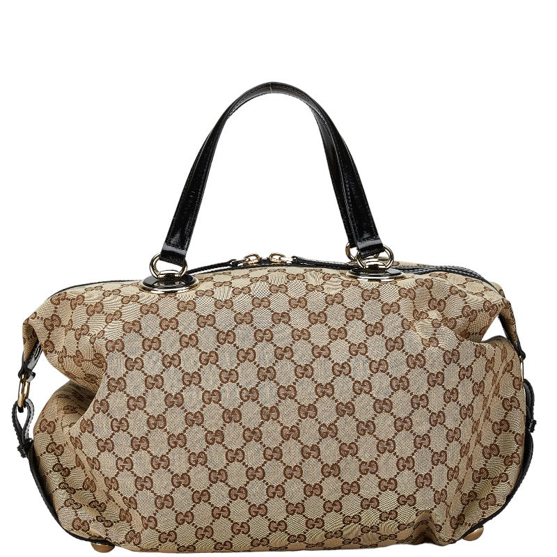 Gucci GG Canvas Leather Tote Bag 203530