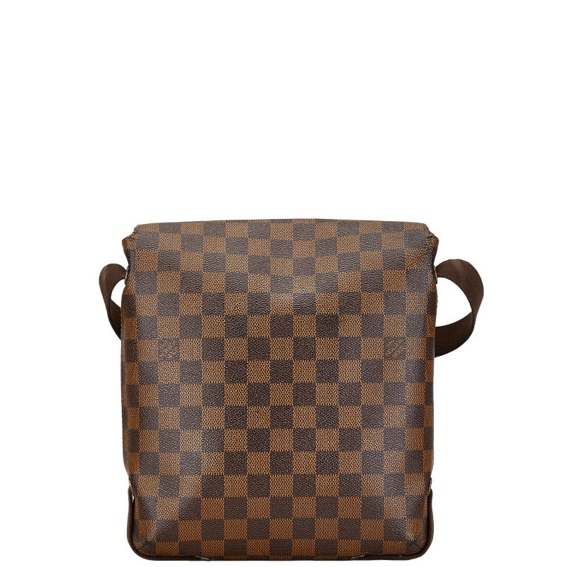 Louis Vuitton Damier Brooklyn PM Shoulder Bag N51210 Brown PVC Leather