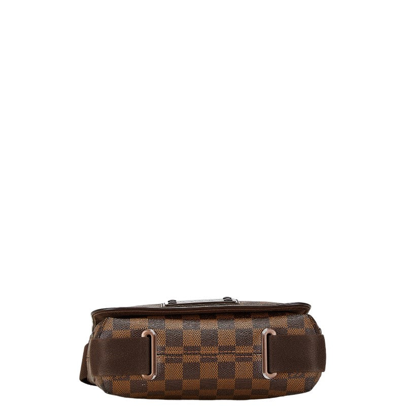 Louis Vuitton Damier Brooklyn PM Shoulder Bag N51210 Brown PVC Leather in Very Good Condition